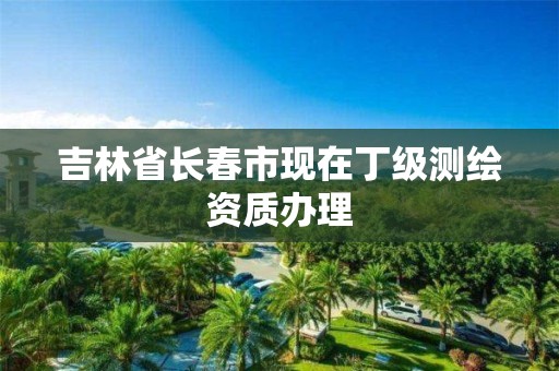 吉林省長春市現在丁級測繪資質辦理