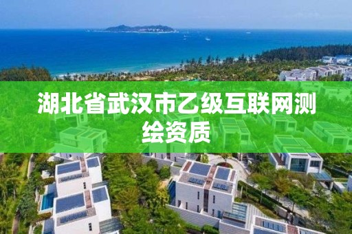 湖北省武漢市乙級互聯網測繪資質