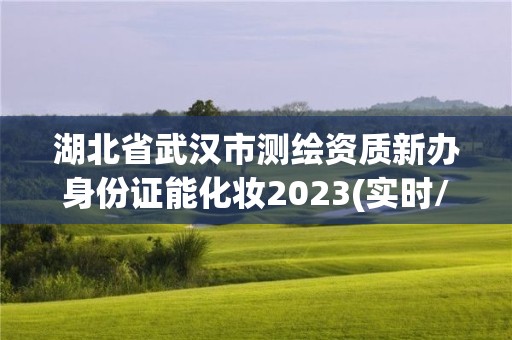 湖北省武漢市測繪資質新辦身份證能化妝2023(實時/更新中)