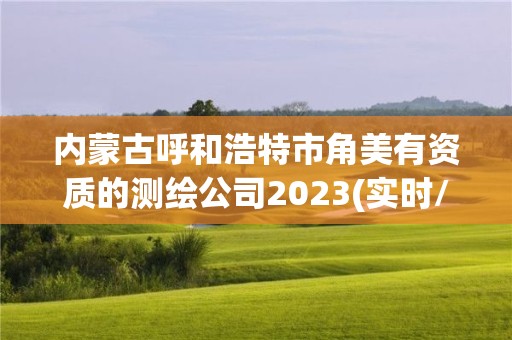 內蒙古呼和浩特市角美有資質的測繪公司2023(實時/更新中)