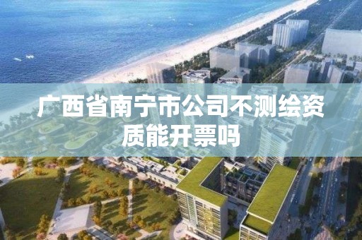 廣西省南寧市公司不測繪資質能開票嗎