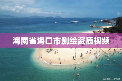 海南省?？谑袦y繪資質視頻