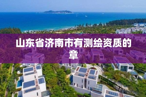 山東省濟南市有測繪資質的章