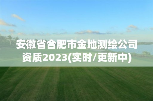 安徽省合肥市金地測繪公司資質2023(實時/更新中)