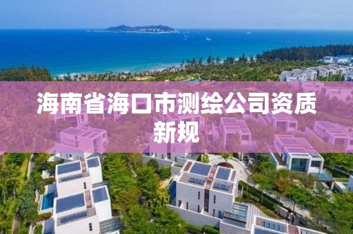 海南省海口市測繪公司資質新規