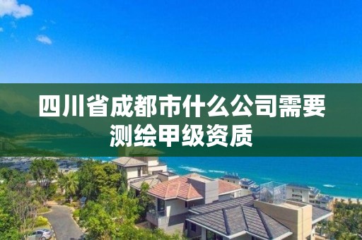 四川省成都市什么公司需要測繪甲級資質