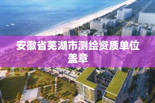 安徽省蕪湖市測繪資質單位蓋章