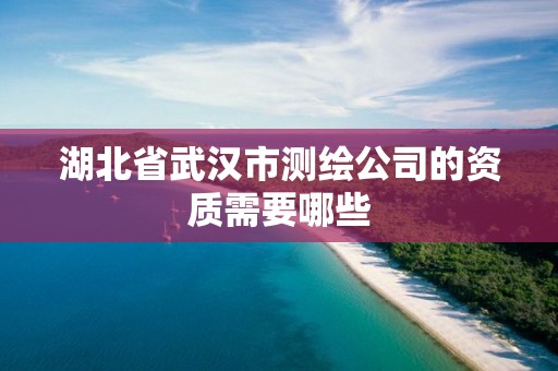 湖北省武漢市測繪公司的資質需要哪些