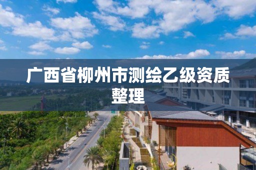 廣西省柳州市測繪乙級資質整理