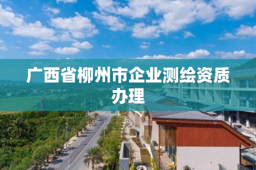 廣西省柳州市企業測繪資質辦理