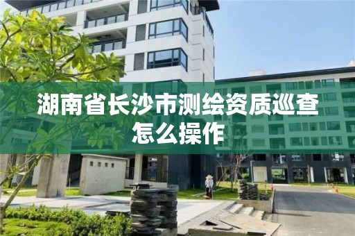 湖南省長沙市測繪資質巡查怎么操作