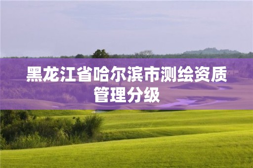 黑龍江省哈爾濱市測繪資質管理分級