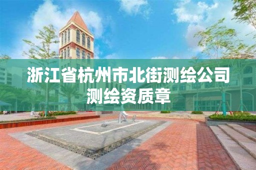 浙江省杭州市北街測繪公司測繪資質章