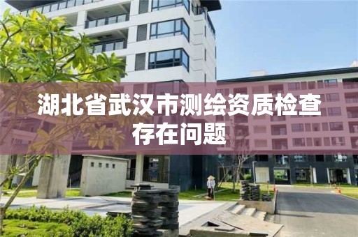 湖北省武漢市測(cè)繪資質(zhì)檢查存在問(wèn)題