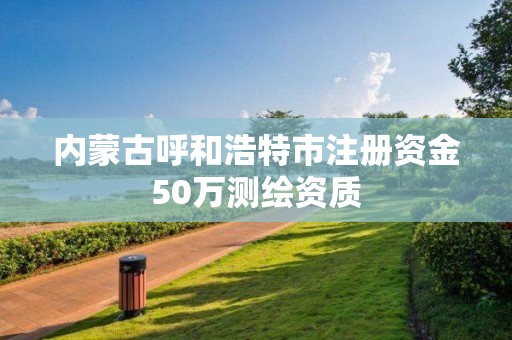 內蒙古呼和浩特市注冊資金50萬測繪資質