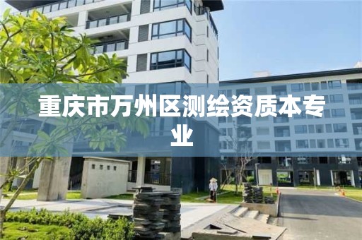 重慶市萬州區測繪資質本專業