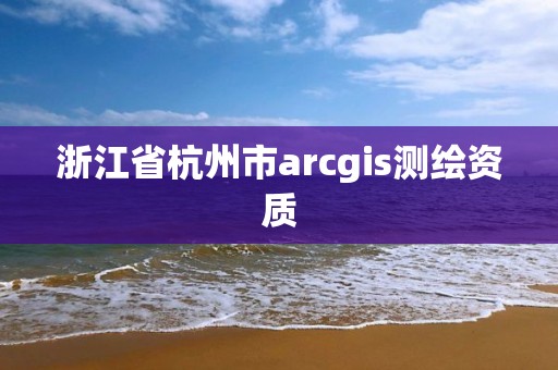 浙江省杭州市arcgis測繪資質