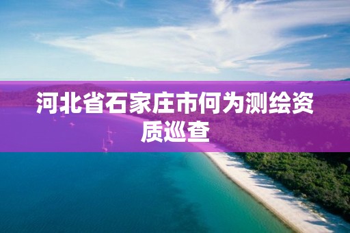 河北省石家莊市何為測繪資質(zhì)巡查