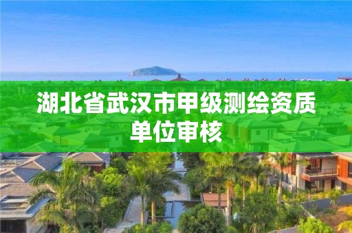 湖北省武漢市甲級(jí)測(cè)繪資質(zhì)單位審核