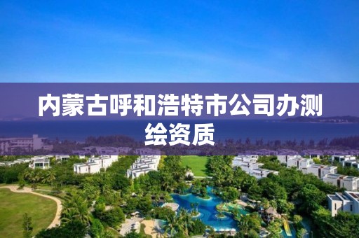 內蒙古呼和浩特市公司辦測繪資質