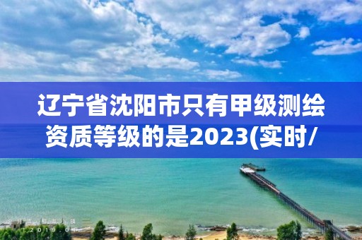 遼寧省沈陽市只有甲級測繪資質等級的是2023(實時/更新中)