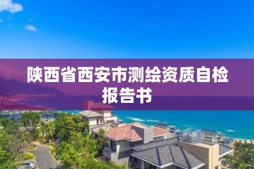 陜西省西安市測(cè)繪資質(zhì)自檢報(bào)告書(shū)