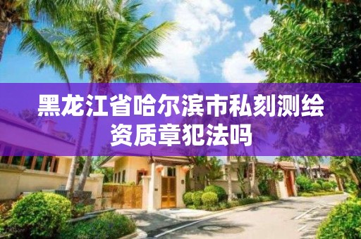 黑龍江省哈爾濱市私刻測繪資質(zhì)章犯法嗎