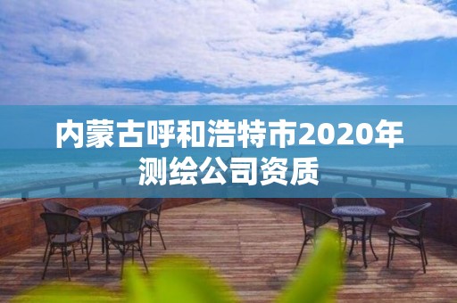 內蒙古呼和浩特市2020年測繪公司資質