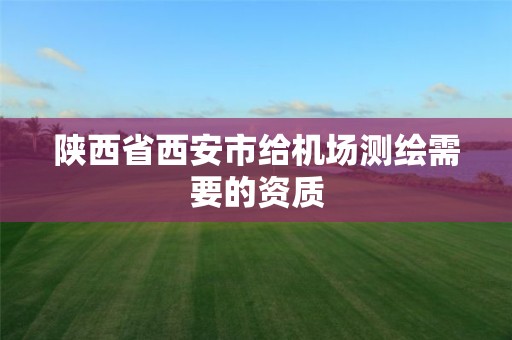 陜西省西安市給機場測繪需要的資質