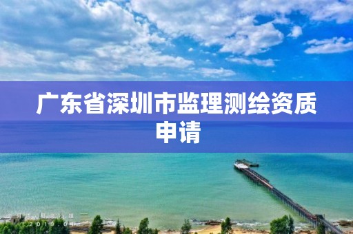 廣東省深圳市監理測繪資質申請