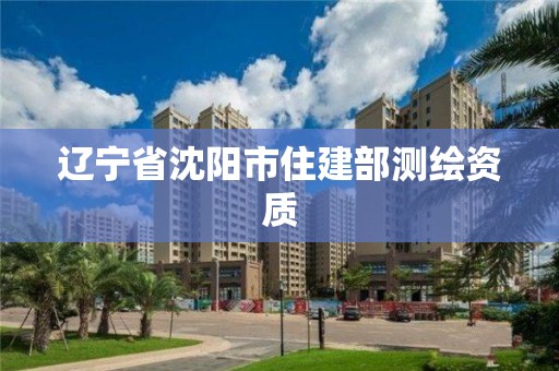 遼寧省沈陽市住建部測繪資質