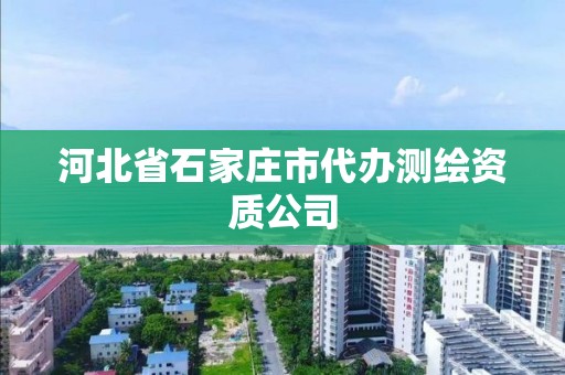 河北省石家莊市代辦測繪資質公司