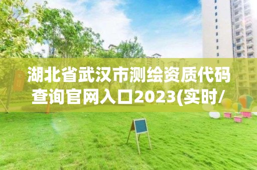 湖北省武漢市測繪資質代碼查詢官網入口2023(實時/更新中)