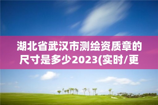 湖北省武漢市測繪資質章的尺寸是多少2023(實時/更新中)