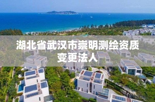 湖北省武漢市崇明測繪資質變更法人