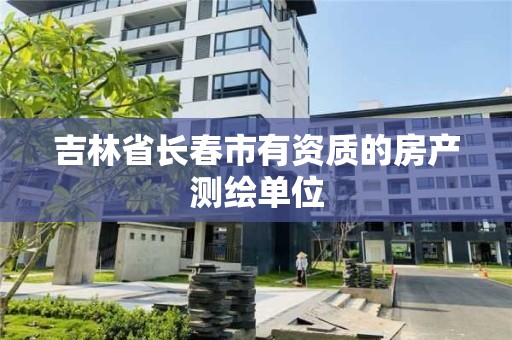 吉林省長春市有資質的房產測繪單位