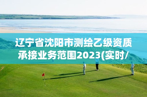 遼寧省沈陽市測繪乙級資質承接業務范圍2023(實時/更新中)