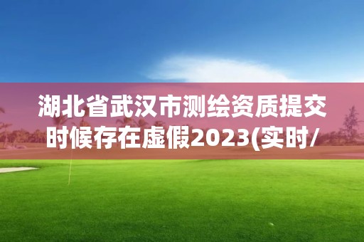 湖北省武漢市測繪資質提交時候存在虛假2023(實時/更新中)