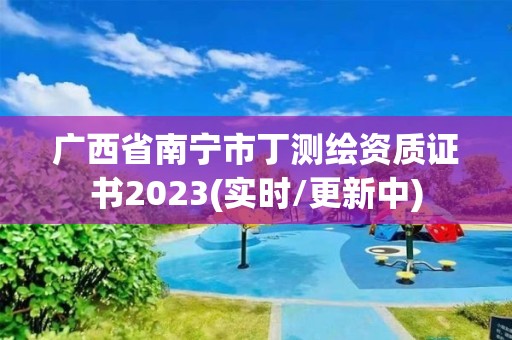 廣西省南寧市丁測繪資質(zhì)證書2023(實時/更新中)