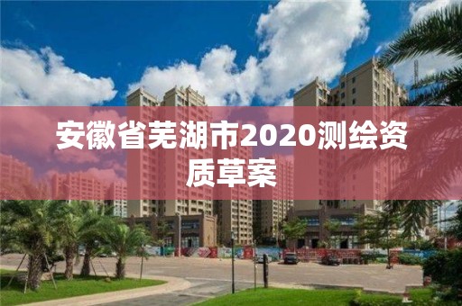 安徽省蕪湖市2020測繪資質草案