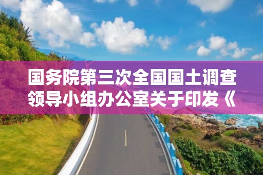 國務院第三次全國國土調查領導小組辦公室關于印發《第三次全國國土調查成果國家級核查監理人員管理規定》的通知