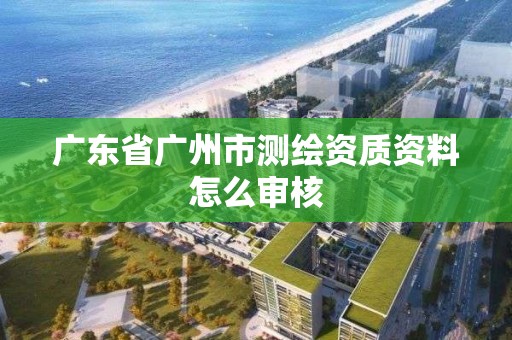 廣東省廣州市測繪資質資料怎么審核