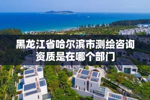 黑龍江省哈爾濱市測繪咨詢資質是在哪個部門