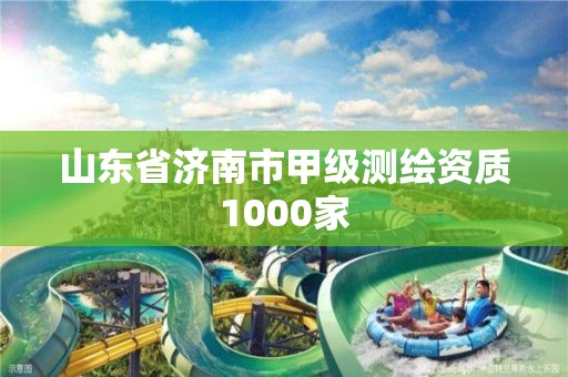 山東省濟南市甲級測繪資質1000家