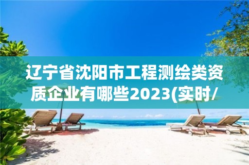 遼寧省沈陽市工程測繪類資質(zhì)企業(yè)有哪些2023(實(shí)時/更新中)