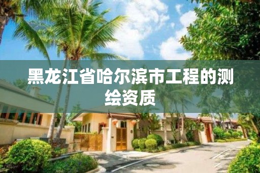 黑龍江省哈爾濱市工程的測繪資質