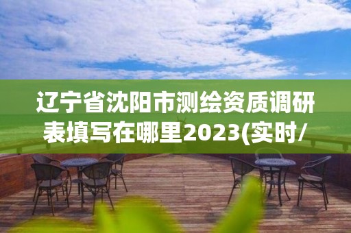 遼寧省沈陽市測繪資質調研表填寫在哪里2023(實時/更新中)