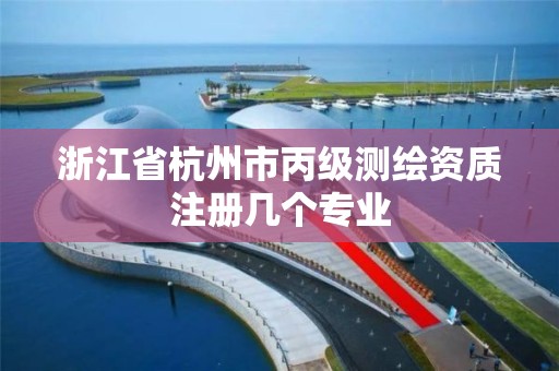 浙江省杭州市丙級測繪資質注冊幾個專業