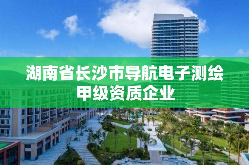 湖南省長沙市導航電子測繪甲級資質企業