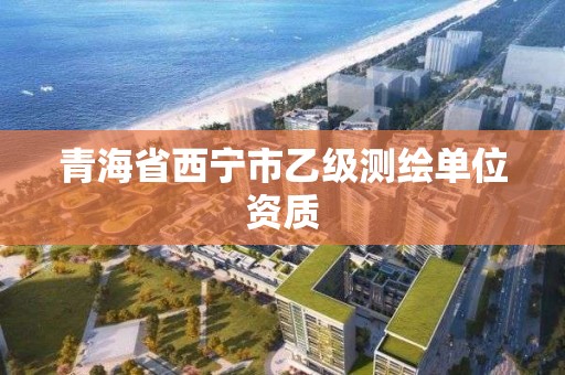 青海省西寧市乙級測繪單位資質